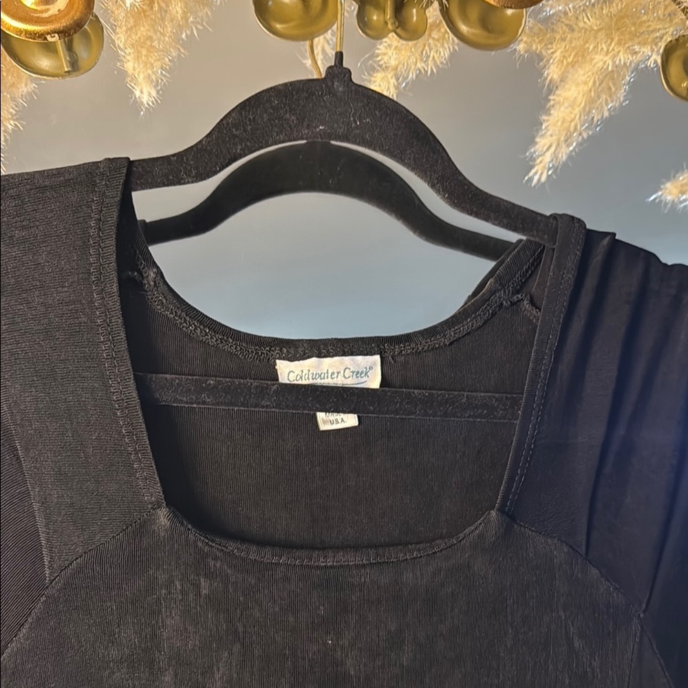 Coldwater Creek Mesh Knit Lounge Dress Cozy Casual - Picture 2 of 5